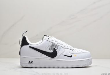 耐克 Nike Air Force 1 Utility White BLACK Low 解构简版空军一号低帮休闲板鞋