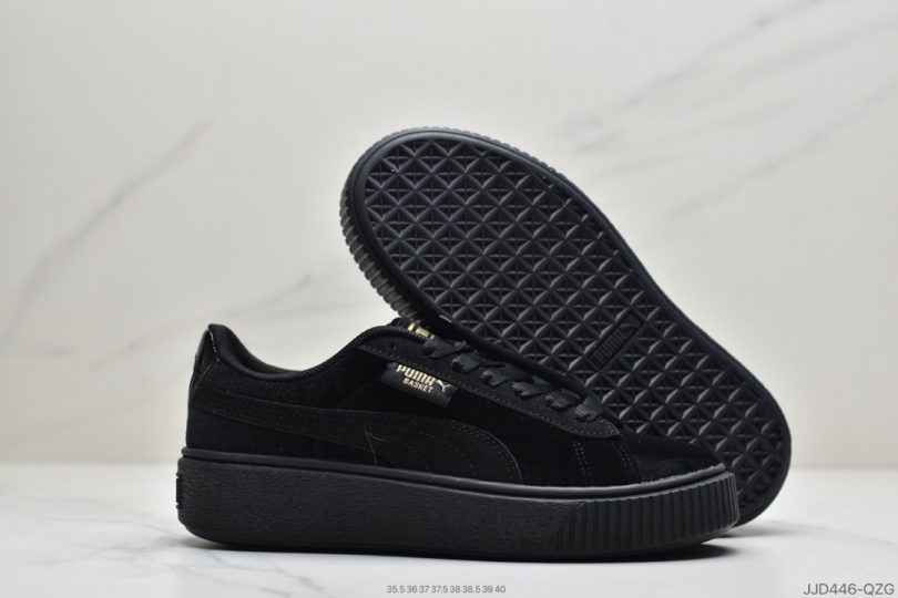 松糕鞋, VELVET WN'S, Puma, PLATFORM - 彪马PUMA PLATFORM VELVET WN'S女子休闲松糕鞋古力娜扎同款