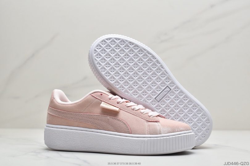 松糕鞋, VELVET WN'S, Puma, PLATFORM - 彪马PUMA PLATFORM VELVET WN'S女子休闲松糕鞋古力娜扎同款