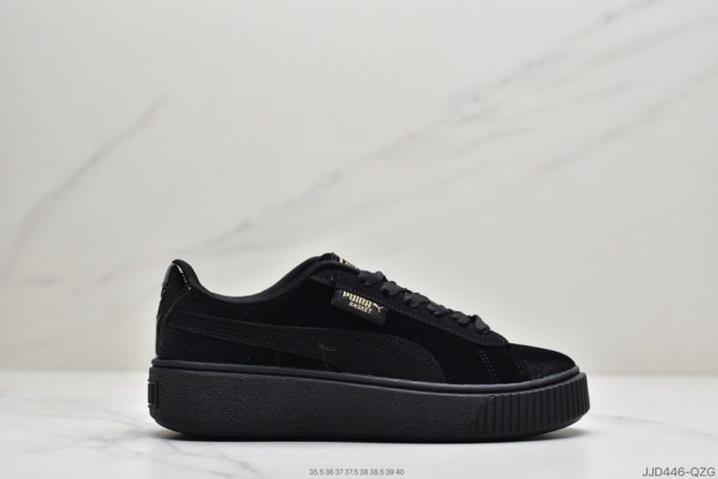松糕鞋, VELVET WN'S, Puma, PLATFORM - 彪马PUMA PLATFORM VELVET WN'S女子休闲松糕鞋古力娜扎同款