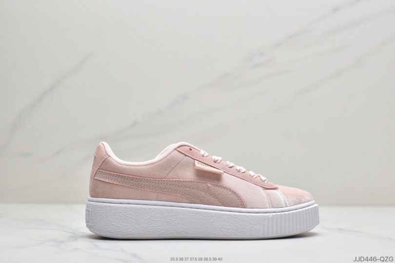 松糕鞋, VELVET WN'S, Puma, PLATFORM - 彪马PUMA PLATFORM VELVET WN'S女子休闲松糕鞋古力娜扎同款