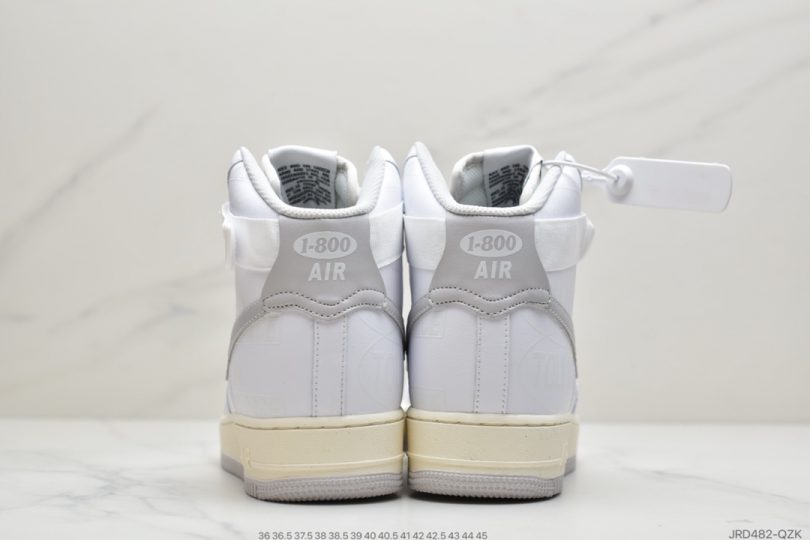 运动板鞋, 涂鸦, 做旧, Toll Free, Premium, Nike Air Force 1, Nike Air, 3M反光 - 耐克Nike Air Force 1 '07 Premium "Toll Free" 空军一号白色高帮外加氧化做旧运动板鞋