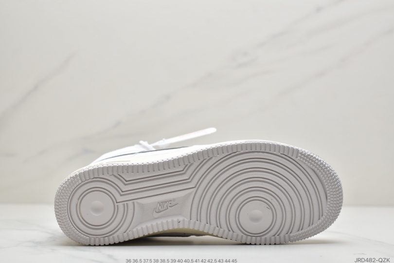 运动板鞋, 涂鸦, 做旧, Toll Free, Premium, Nike Air Force 1, Nike Air, 3M反光 - 耐克Nike Air Force 1 '07 Premium "Toll Free" 空军一号白色高帮外加氧化做旧运动板鞋