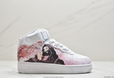 耐克NIKE W AIR FORCE 1HIGH 07 LV8 2 空军一号坦克纹高帮运动板鞋 女鞋