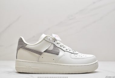 耐克Nike Air Force 1 空军一号 “白浅灰断勾” 低帮运动板鞋