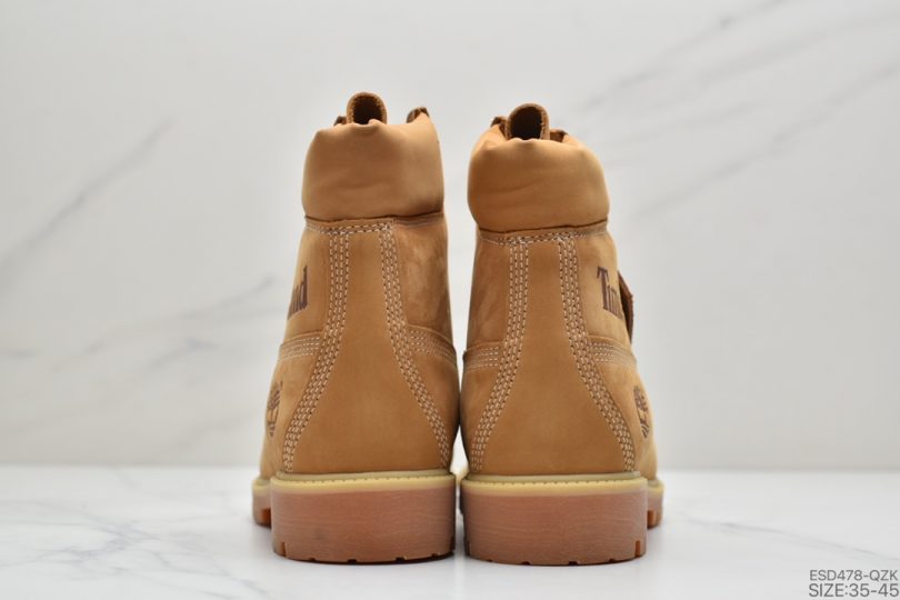 高帮, 马丁靴, 小麦色, Timberland - Timberland 印字全小麦色Logo高帮马丁靴