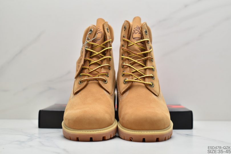 高帮, 马丁靴, 小麦色, Timberland - Timberland 印字全小麦色Logo高帮马丁靴