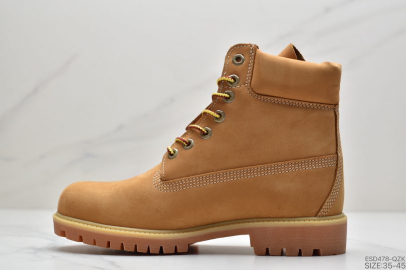 高帮, 马丁靴, 小麦色, Timberland - Timberland 印字全小麦色Logo高帮马丁靴