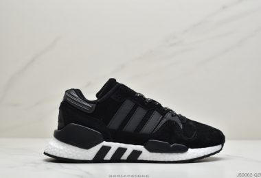 阿迪达斯Adidas Originals ZX930 x EQT 灰红 联乘街头休闲运动慢跑鞋