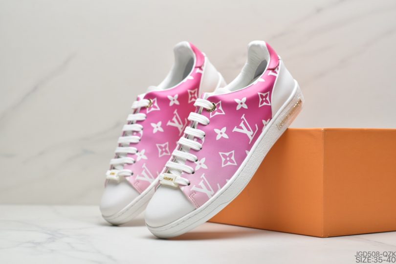 运动鞋, 路易威登, 板鞋, Louis Vuitton - 路易威登Louis Vuitton Frontrow Sneaker Low简约休闲运动百搭小白板鞋