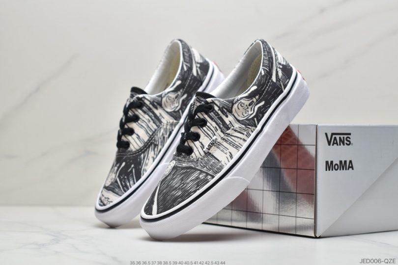 联名, 板鞋, 休闲板鞋, Vans - Vans Authentic x Moma 联名款 爱德华蒙克联名款低帮休闲板鞋