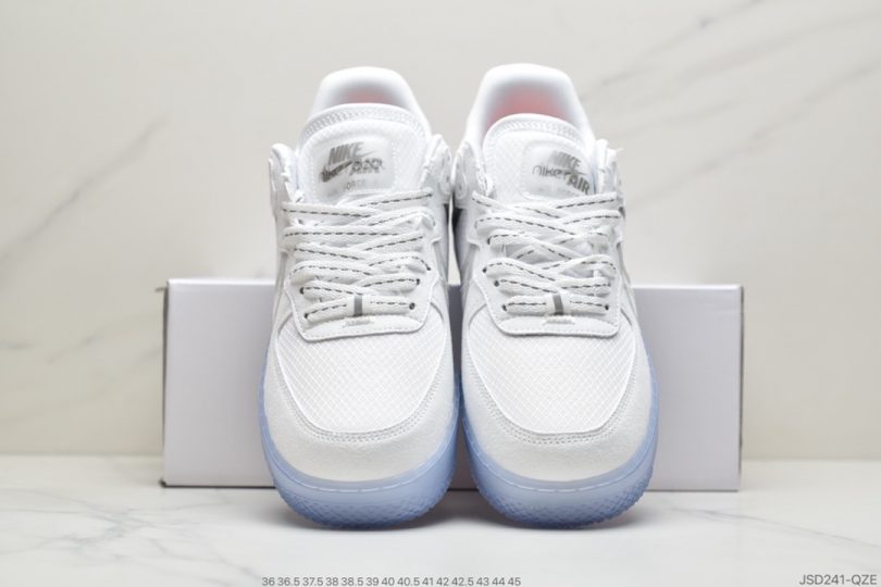 空军一号, 板鞋, Swoosh, React, Light Bone, FORCE 1, Air Force 1, 3M反光 - 耐克 Air Force 1 React QS Light Bone 冰块🧊解析冰蓝空军一号板鞋