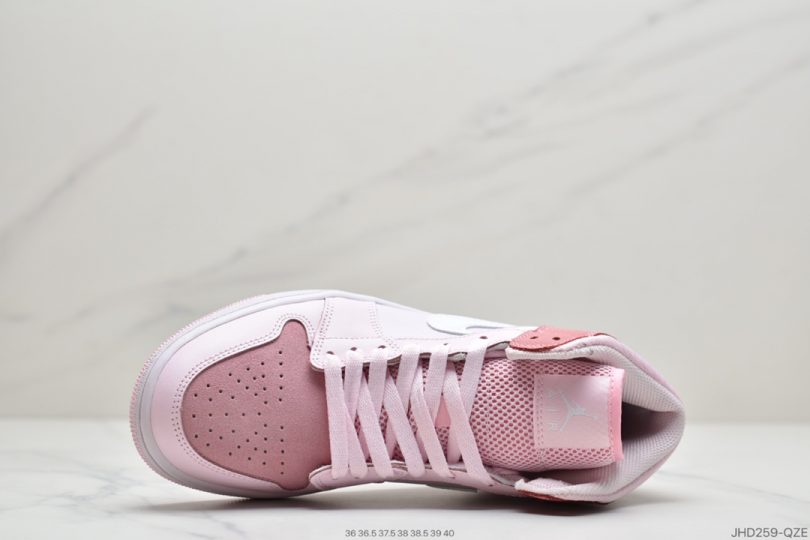 Jordan, Digital Pink, Air Jordan 1 Mid, Air Jordan 1, Air Jordan - 乔丹 Air Jordan 1 Mid" Digital Pink 樱花粉 女神粉 粉红/白红粉泡沫