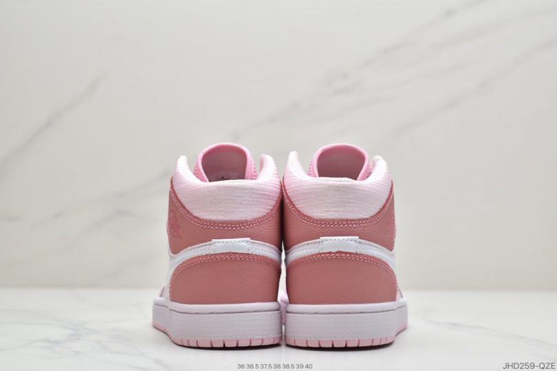 Jordan, Digital Pink, Air Jordan 1 Mid, Air Jordan 1, Air Jordan - 乔丹 Air Jordan 1 Mid" Digital Pink 樱花粉 女神粉 粉红/白红粉泡沫