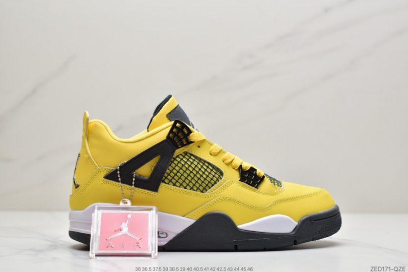 篮球鞋, 文化篮球鞋, Orange Metallic, Orange, Jordan, AJ4, Air Jordan 4, Air Jordan - 乔丹 Air Jordan 4 “Orange Metallic” AJ4中帮文化篮球鞋