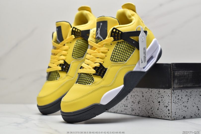 篮球鞋, 文化篮球鞋, Orange Metallic, Orange, Jordan, AJ4, Air Jordan 4, Air Jordan - 乔丹 Air Jordan 4 “Orange Metallic” AJ4中帮文化篮球鞋
