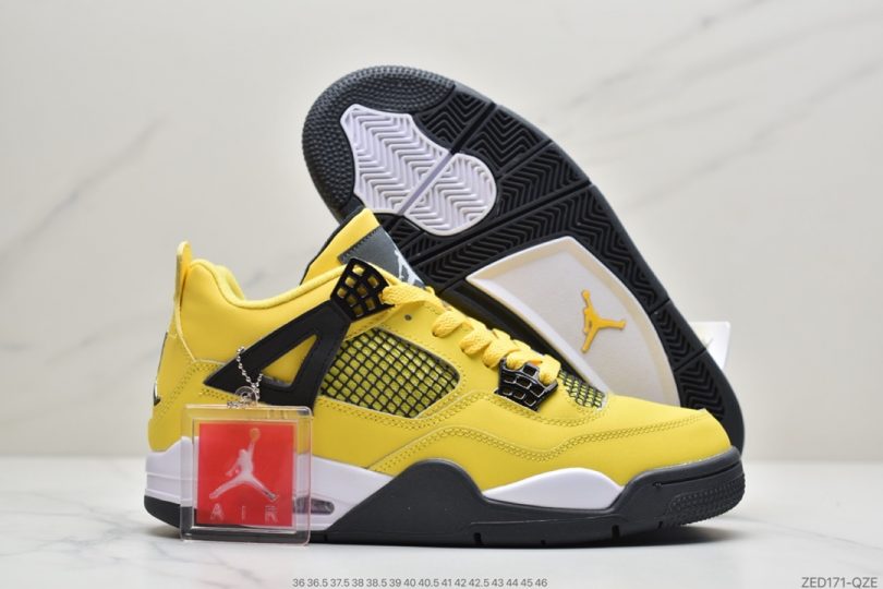 篮球鞋, 文化篮球鞋, Orange Metallic, Orange, Jordan, AJ4, Air Jordan 4, Air Jordan - 乔丹 Air Jordan 4 “Orange Metallic” AJ4中帮文化篮球鞋