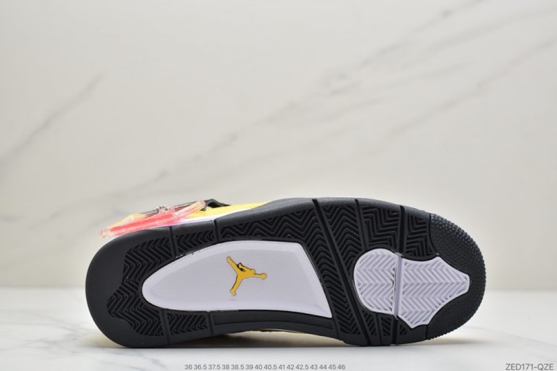 篮球鞋, 文化篮球鞋, Orange Metallic, Orange, Jordan, AJ4, Air Jordan 4, Air Jordan - 乔丹 Air Jordan 4 “Orange Metallic” AJ4中帮文化篮球鞋