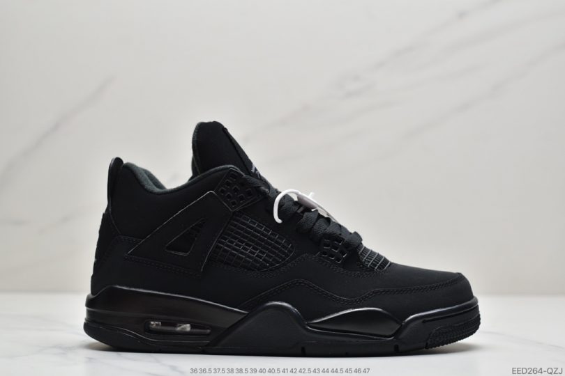 篮球鞋, 实战篮球鞋, Jordan, CAT, Black Cat, Black, Air Jordan 4, Air Jordan - 乔丹 Air Jordan 4 Retro “Black Cat” 黑武士 黑猫中帮文化实战篮球鞋