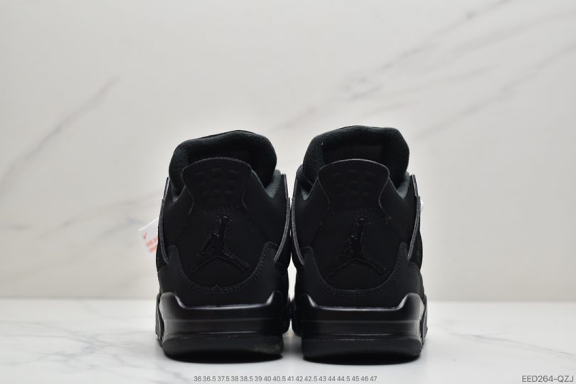 篮球鞋, 实战篮球鞋, Jordan, CAT, Black Cat, Black, Air Jordan 4, Air Jordan - 乔丹 Air Jordan 4 Retro “Black Cat” 黑武士 黑猫中帮文化实战篮球鞋