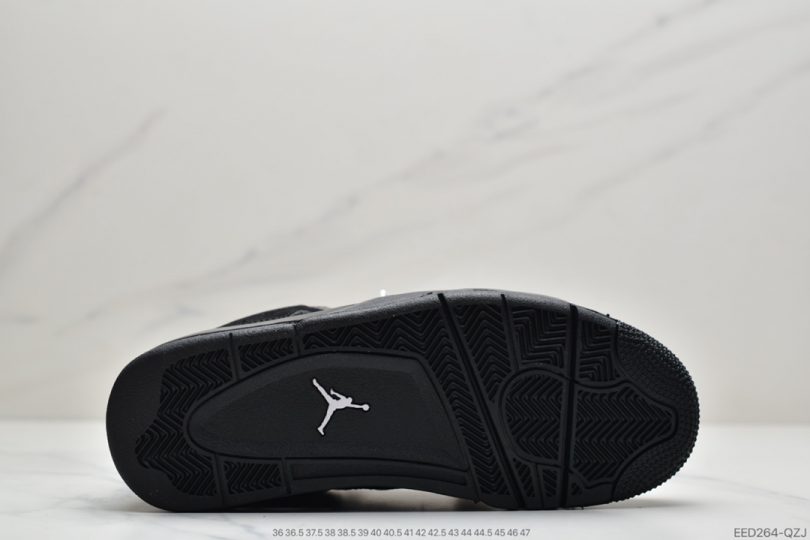 篮球鞋, 实战篮球鞋, Jordan, CAT, Black Cat, Black, Air Jordan 4, Air Jordan - 乔丹 Air Jordan 4 Retro “Black Cat” 黑武士 黑猫中帮文化实战篮球鞋