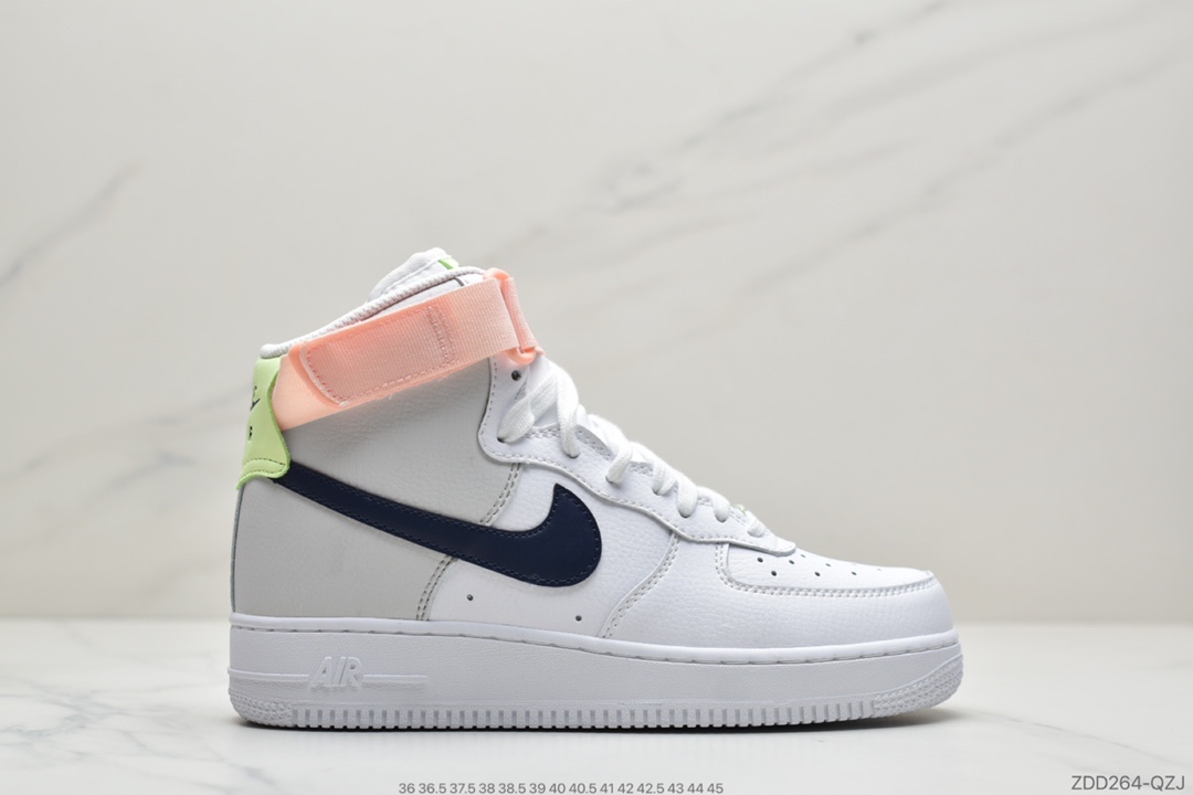 耐克Nike Air Force 1 Mid “梦巴黎高帮” 白 淡粉空军一号运动板鞋