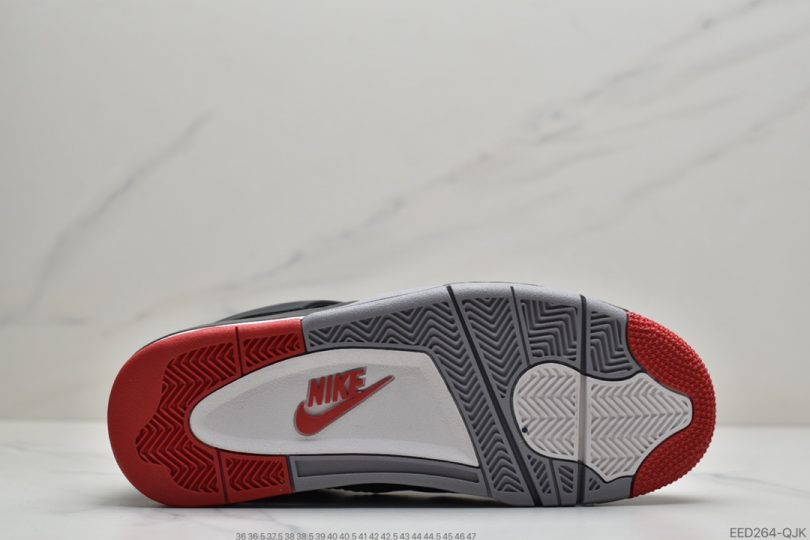 黑红公牛, 文化篮球鞋, 公牛, Nike Air, Jordan, Bred, AJ4, Air Jordan 4 - 耐克Nike Air Jordan 4 Retro Bred “黑红公牛” AJ4 乔4 迈克尔·乔丹AJ4代中帮复古休闲运动文化篮球鞋