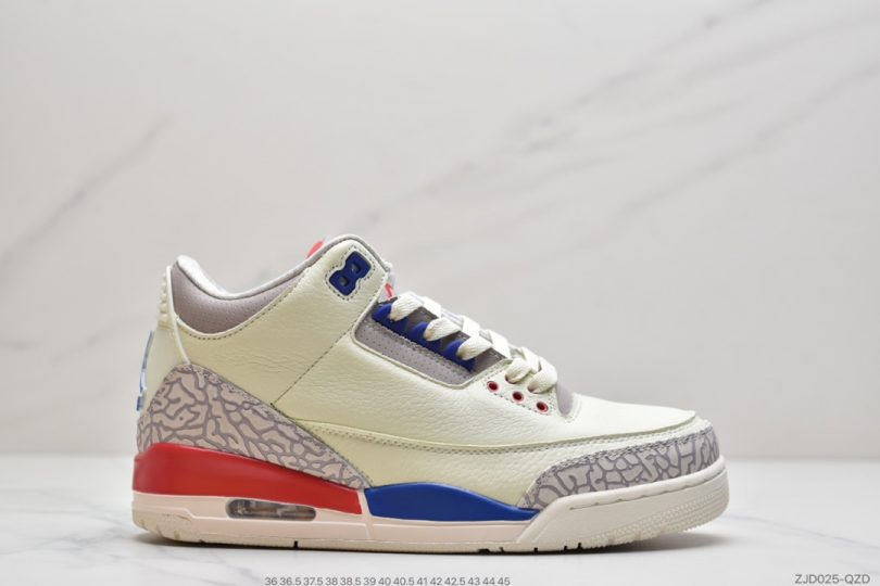 爆裂纹, 公牛, 乔丹篮球鞋, Knicks, Jordan, AJ3, Air Jordan 3, Air Jordan - 乔丹 Air Jordan 3 Retro “Knicks”AJ3 尼克斯乔丹3代白蓝橘篮球鞋