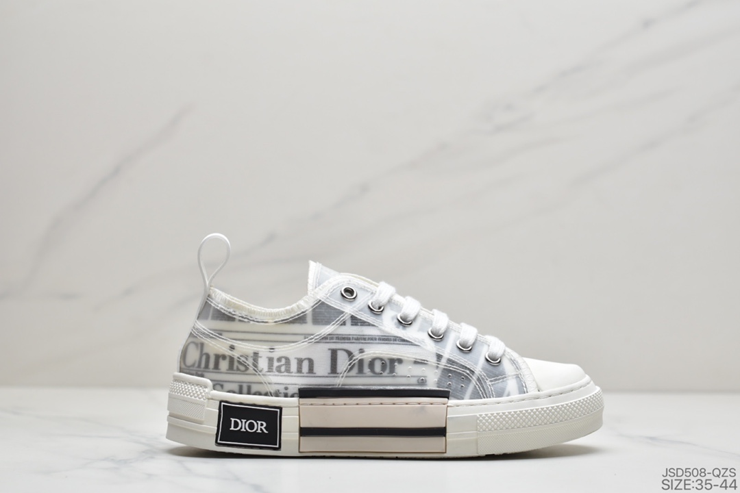 迪奥Dior B23 Oblique High Top Sneakers透明印花高筒板鞋