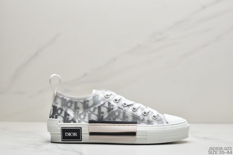 高帮, 板鞋, HIGH, Dior - 迪奥Dior B23 Oblique High Top Sneakers透明印花高筒板鞋