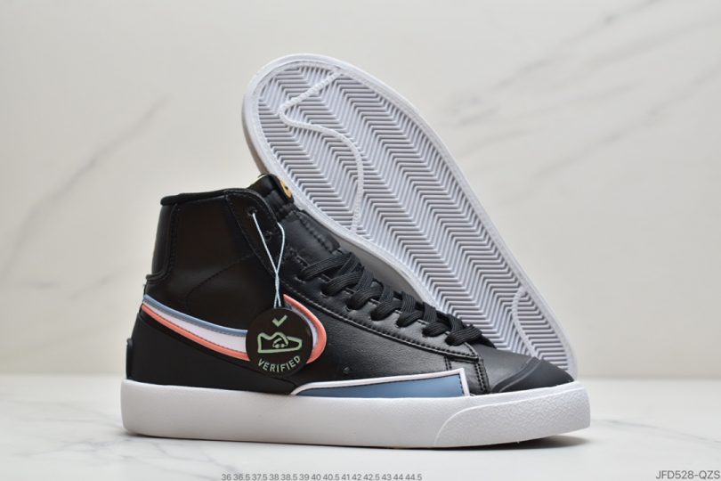 运动板鞋, 开拓者, Zoom, Nike Blazer Mid '77, Nike Blazer Mid, Blazer Mid, Blazer, Black - Nike Blazer Mid '77 Infinite “Rubberized Black” 黑粉 经典开拓者中帮百搭休闲运动板鞋