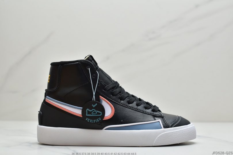 运动板鞋, 开拓者, Zoom, Nike Blazer Mid '77, Nike Blazer Mid, Blazer Mid, Blazer, Black - Nike Blazer Mid '77 Infinite “Rubberized Black” 黑粉 经典开拓者中帮百搭休闲运动板鞋