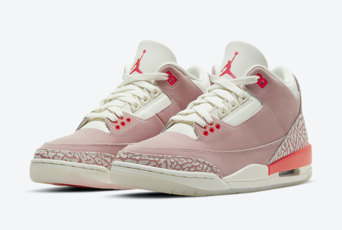 Air Jordan 3“ Rust Pink”的官方照片