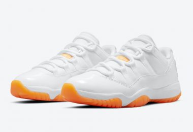 Air Jordan 11 Low“ Citrus”的官方照片