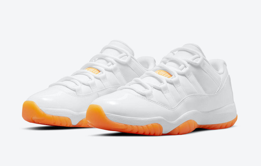 Air Jordan 11 Low“ Citrus”的官方照片