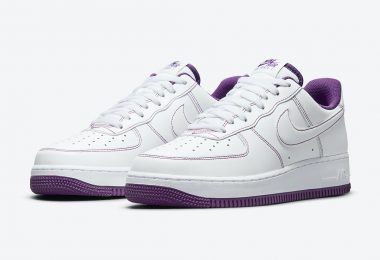 Nike Air Force 1 Low Covered紫色缝线