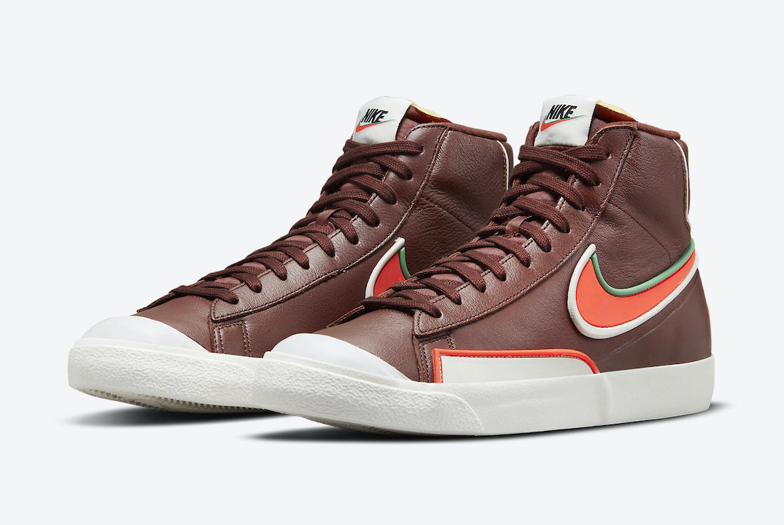 Nike Blazer Mid ’77 Infinite Surfaces在“ Dark Team Red”中