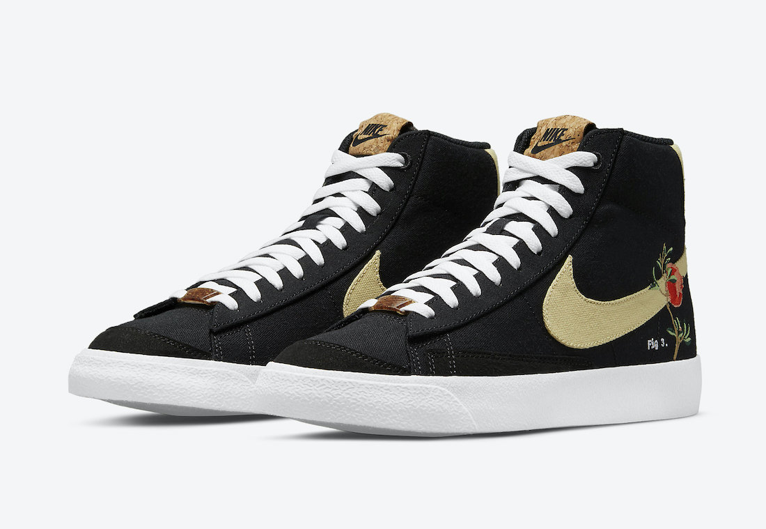 Nike Blazer Mid ’77“石榴”的官方照片