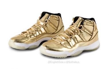 详细了解Usher的Air Jordan 11“ Metallic Gold”样品