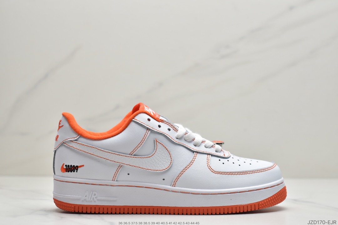 耐克/Nike Air Force 1 Low”Rucker Park”空军一号“皮革白橙街球”洛克公园 运动板鞋