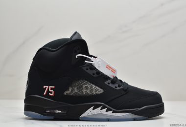 乔丹Air Jordan 5 Retro “PSG” 75号刺绣 大巴黎 乔丹AJ5代中帮复古休闲文化篮球鞋