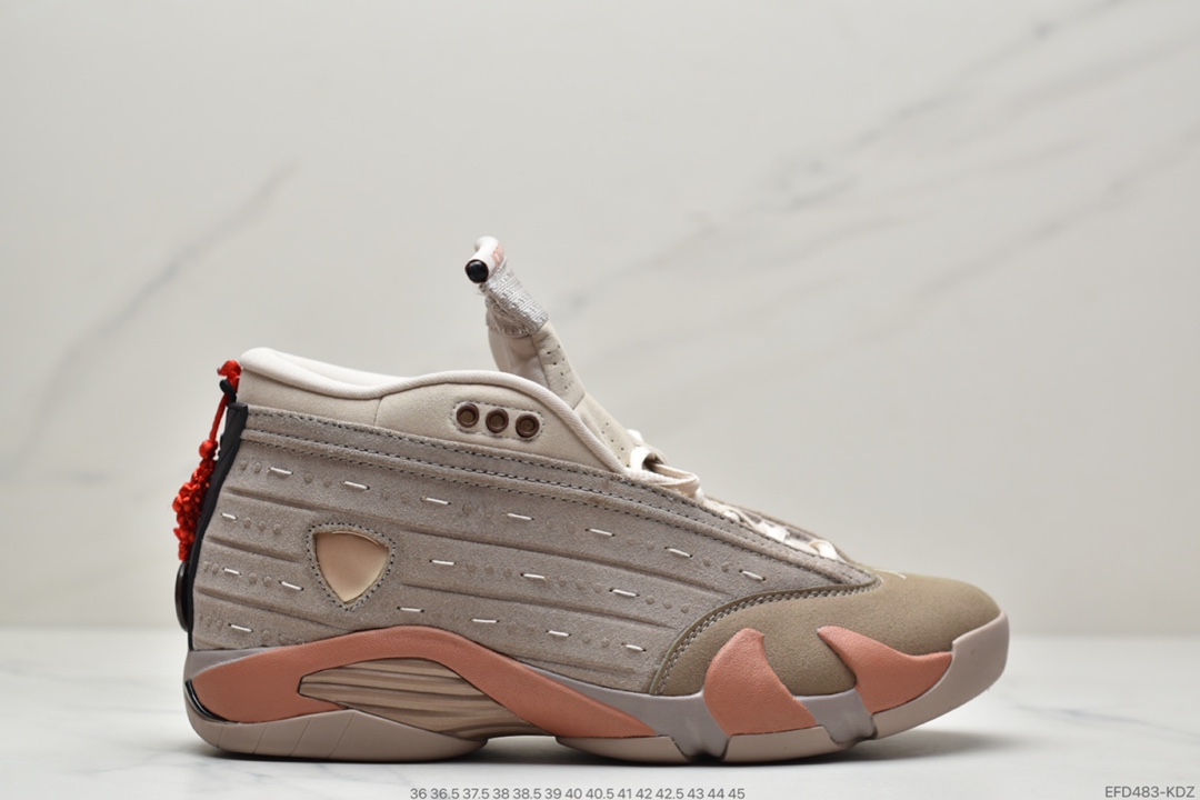 CLOT x 乔丹Air Jordan 14 Low “Terracotta” AJ14联名兵马俑实战篮球鞋