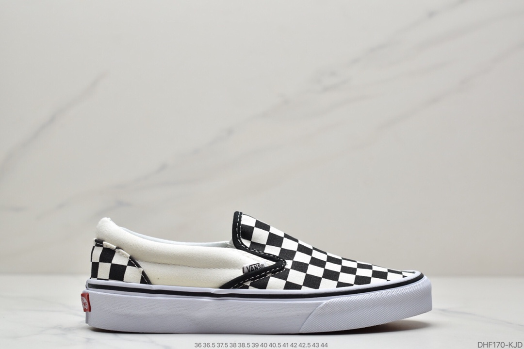 万斯Vans Classic Slip-On 万斯一脚蹬棋盘格子低帮硫化板鞋