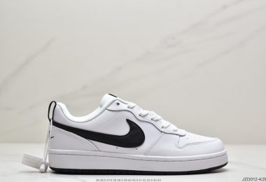 耐克Nike Court Borough Low”All White”学院系列休闲运动皮革板鞋