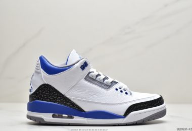 Air Jordan 3 “Racer Blue” 赛车蓝 AJ3 乔丹3代 aj3 乔3 白蓝爆裂 乔丹篮球鞋
