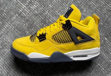 近距离观察 Air Jordan 4 “Lightning”