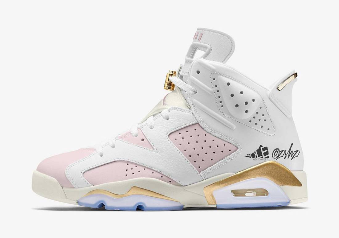 Air-Jordan-6-WMNS-Barely-Rose-Metallic-Gold-Hoops-DH9696-100-Release-Date-Mock