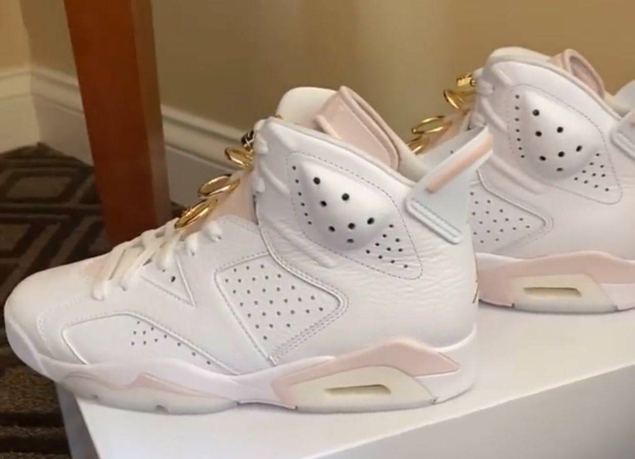 第一眼：女款 Air Jordan 6 “Gold Hoops”