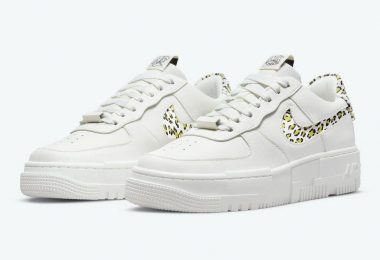 Nike Air Force 1 Pixel 豹纹印花