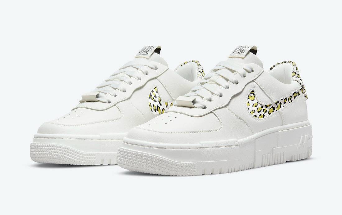 Nike Air Force 1 Pixel 豹纹印花